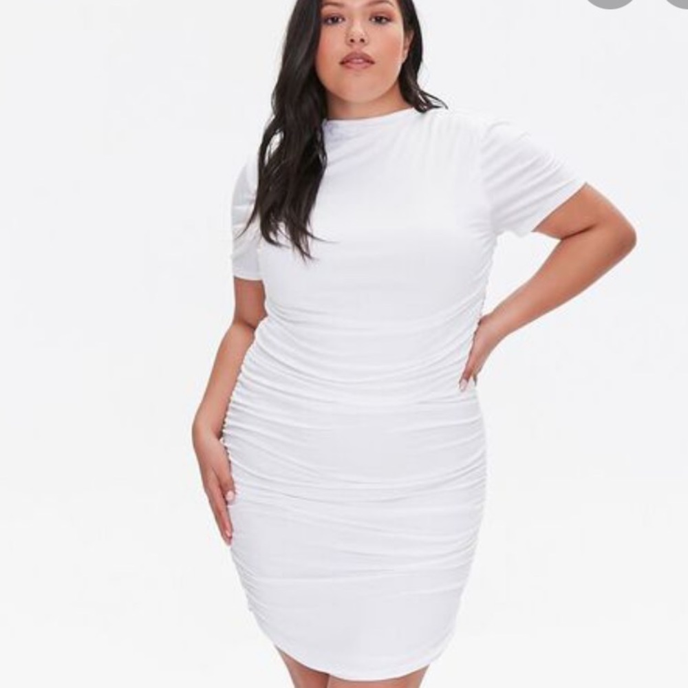 NWT Forever 21 Plus Size Ruched Bodycon Dress